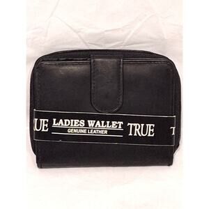 True Women's Wallet Genuine Leather Black